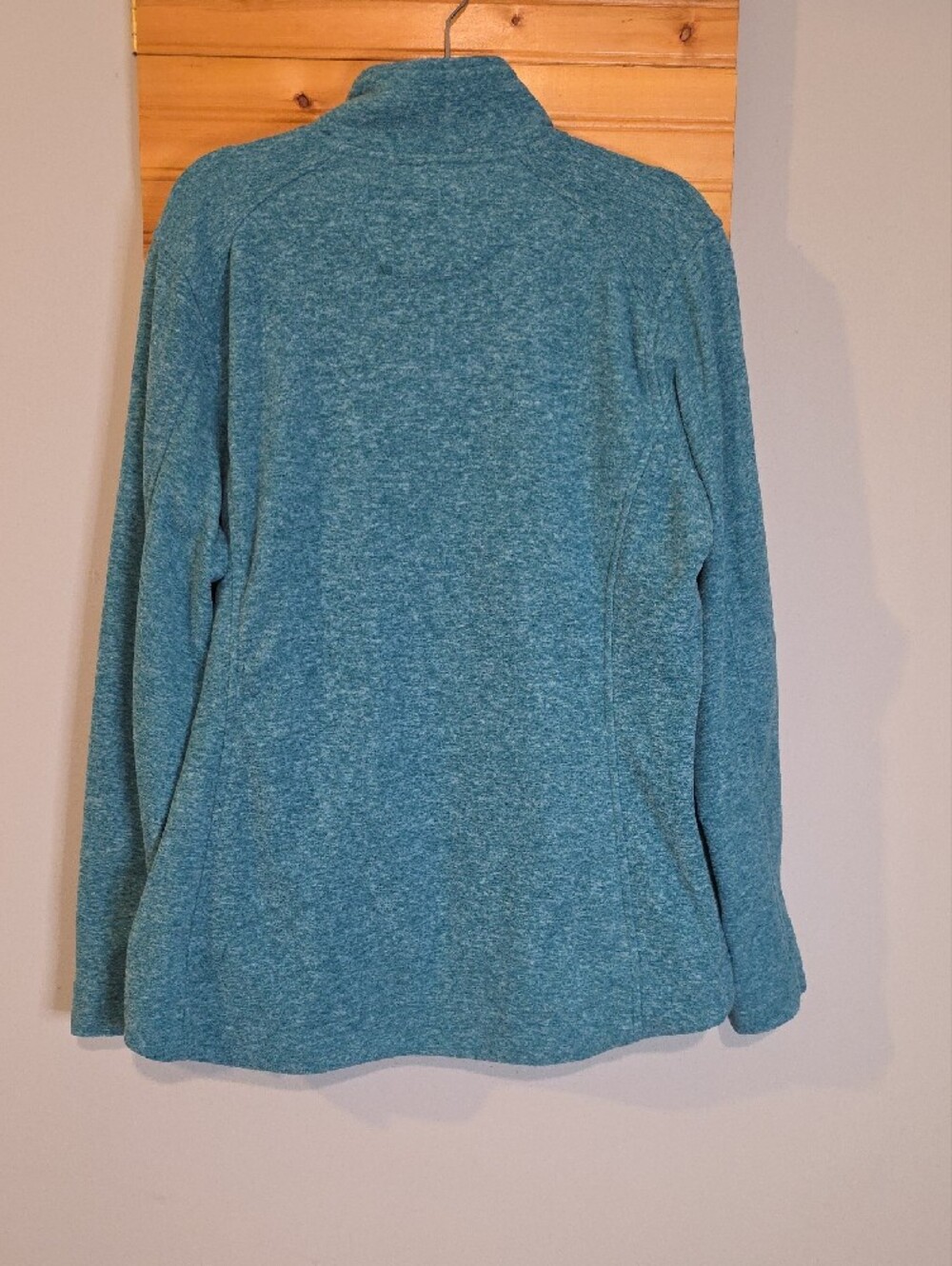 Duluth Trading Co Teal Heather Snap-Front Pullover Sz L - Picture 3 of 4
